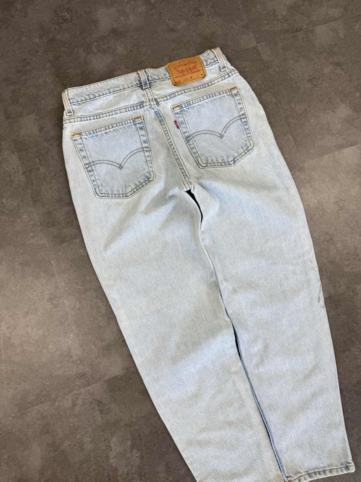 Levi's Vintage 90s 512 Jeans Mens Blue Slim Tapered light wash W28 L28
