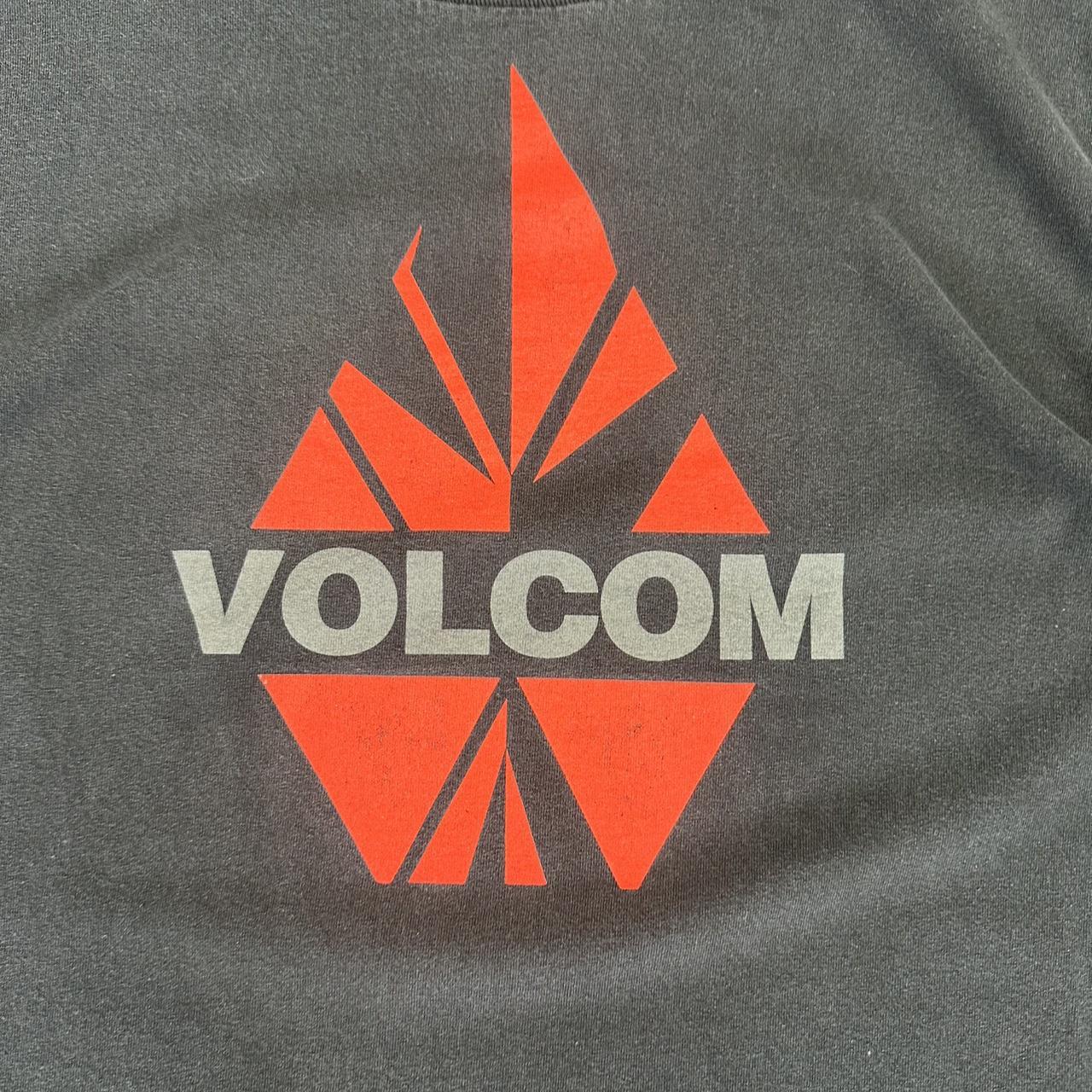 Volcom T 2000s Print Logo Red design graphic T shirt