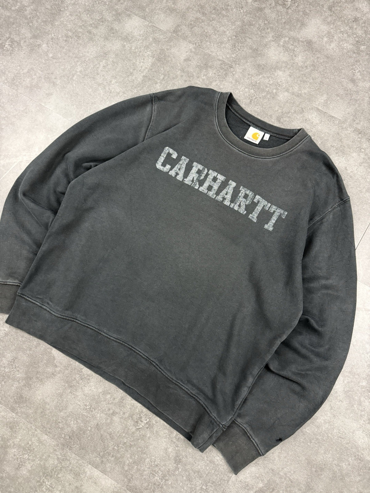 Vintage Carhartt Rugged Outdoor Wear Vintage 90s print Spellout Sweatshirt L