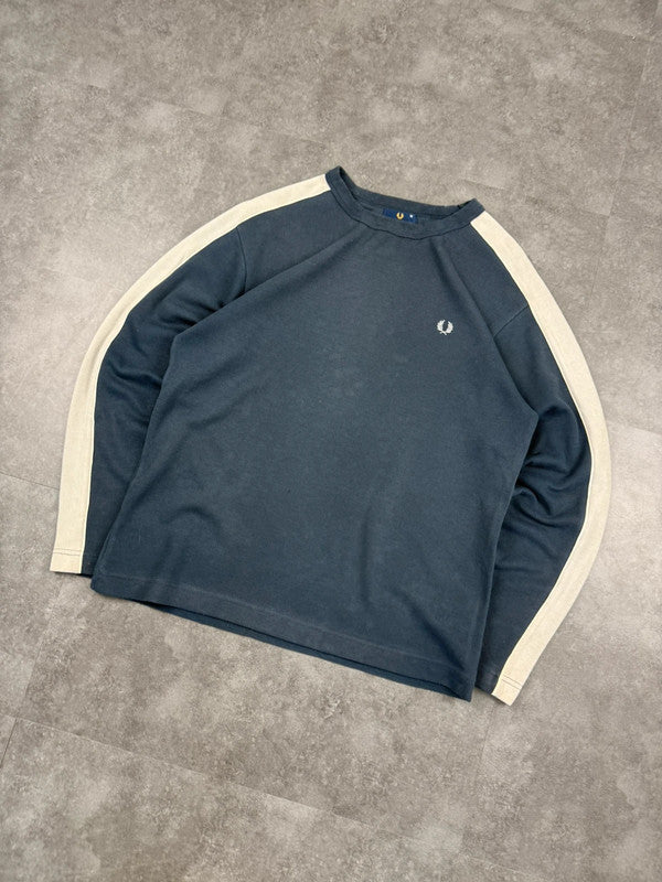 Fred Perry 2000s Embroidered knit Sweatshirt 90s y2k Size M