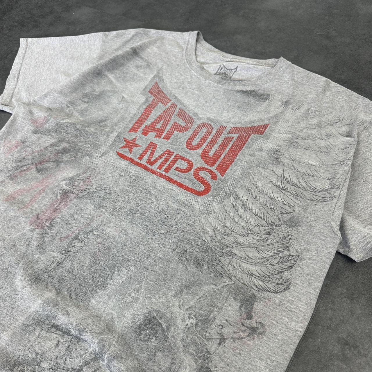 Tapout MPS T 2000s Print Logo design eagle graphic T shirt