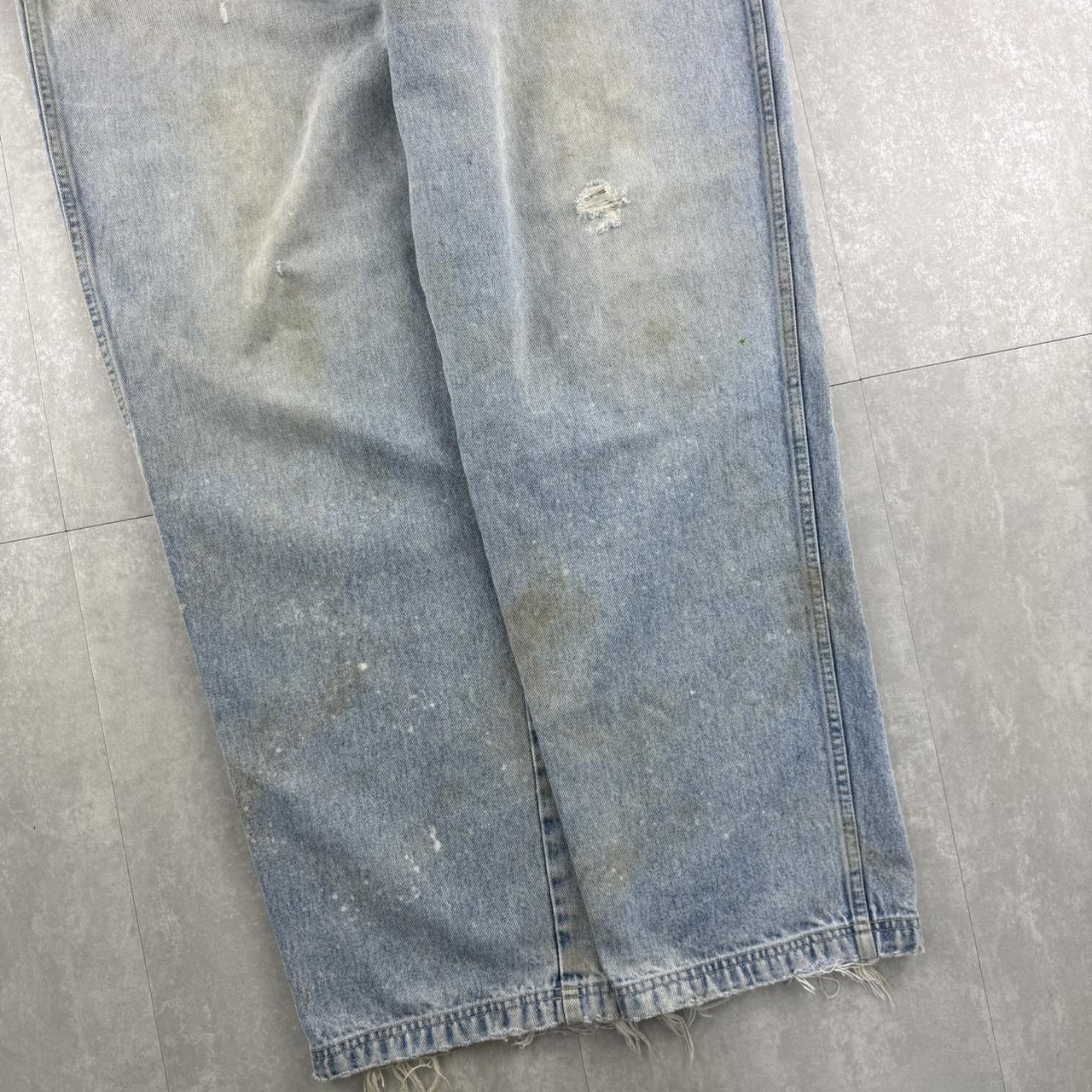 Fubu distressed hiphop 2000s embroidered jeans