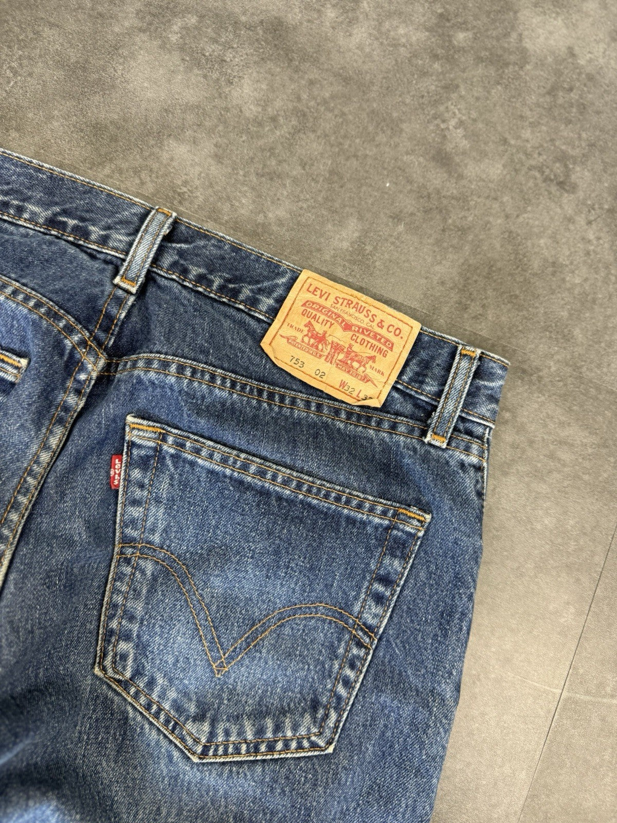 Levi's 753 02 Jeans Navy Regular Straight Men's W32 L32
