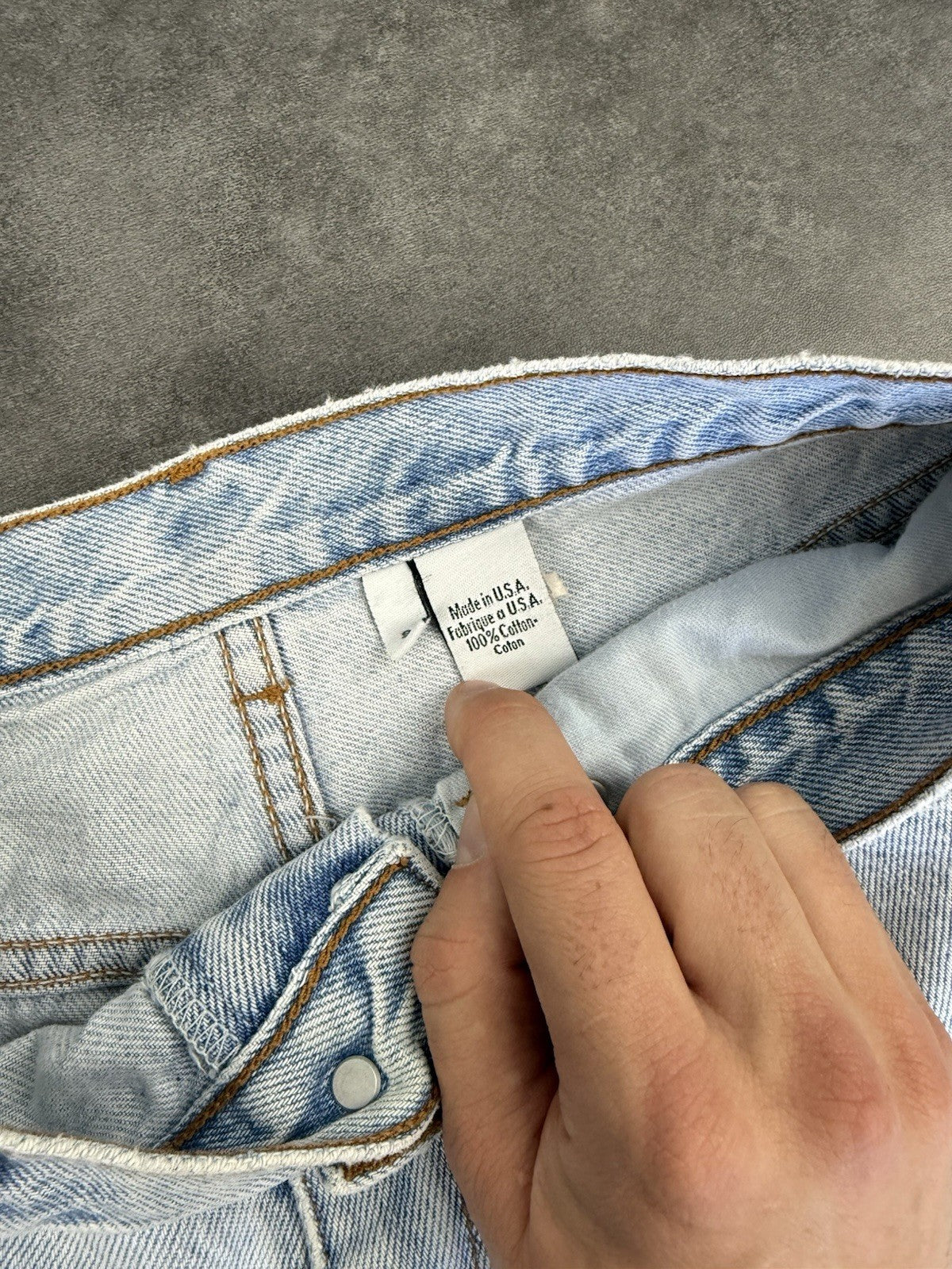 Calvin Klein Jorts Denim Jeans Shorts 90s/Y2K Baggy Made in USA Vintage 29W