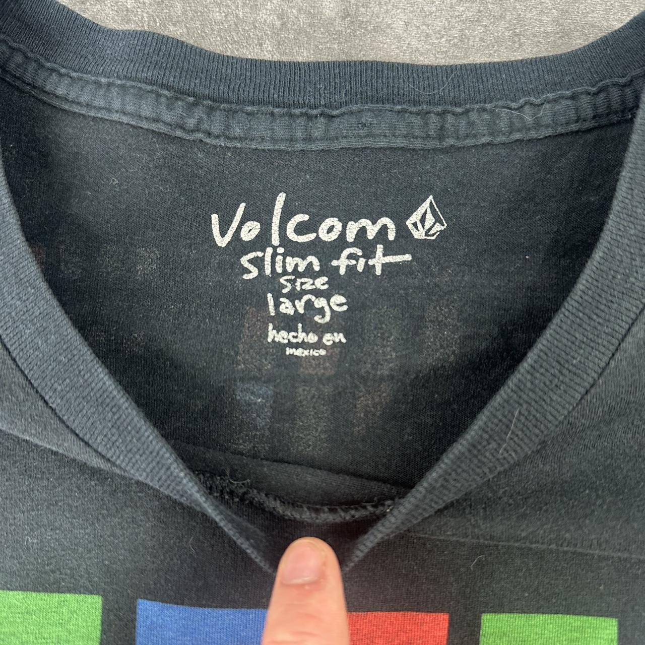 Volcom T 2000s Print RGB Arty Logo graphic T shirt