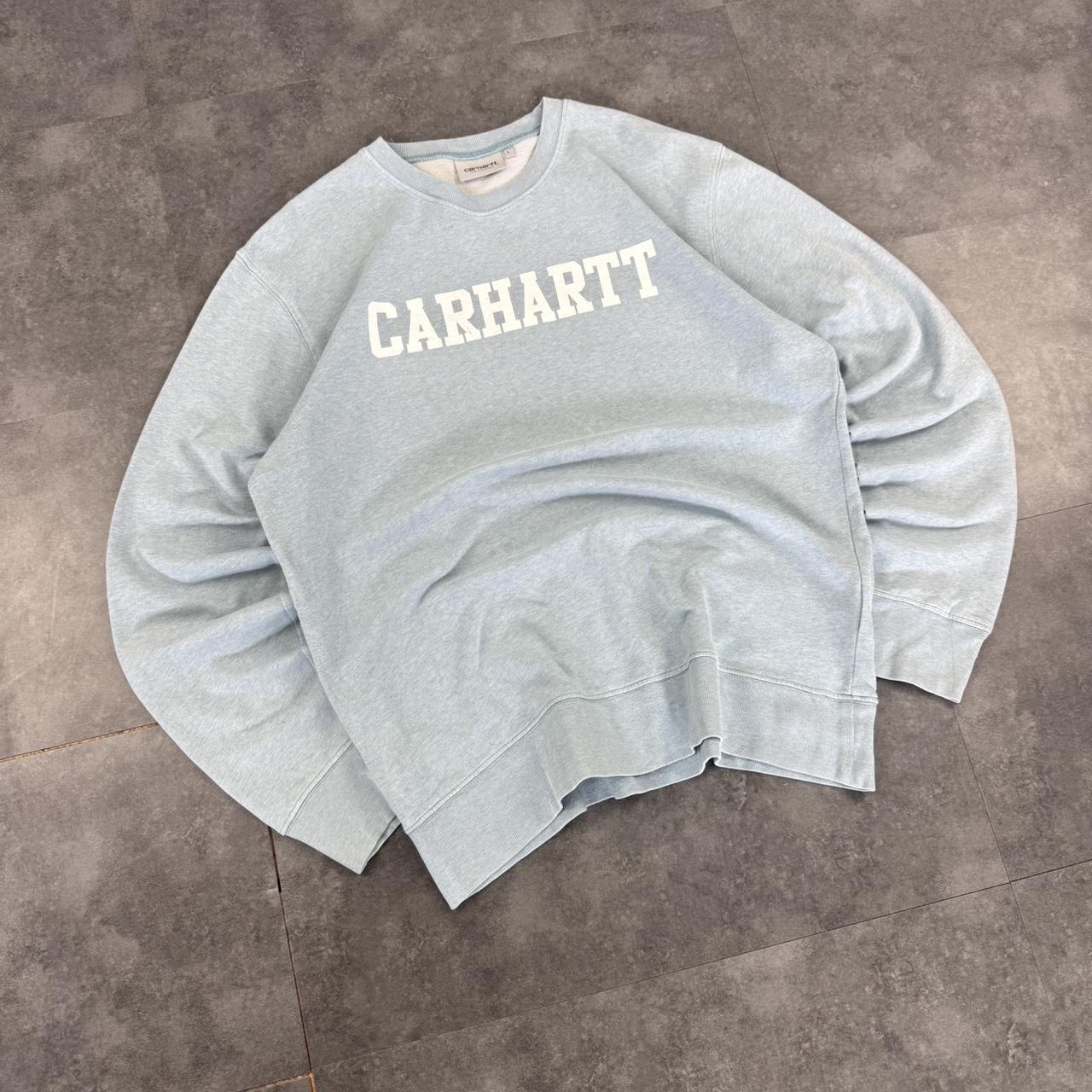 carhartt WIP 2000s Walf knit spellout workwear sweatshirt
