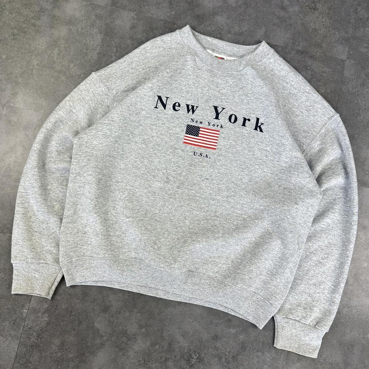 Vintage Fruit of The Loom Best 90s Printed New York sweatshirt