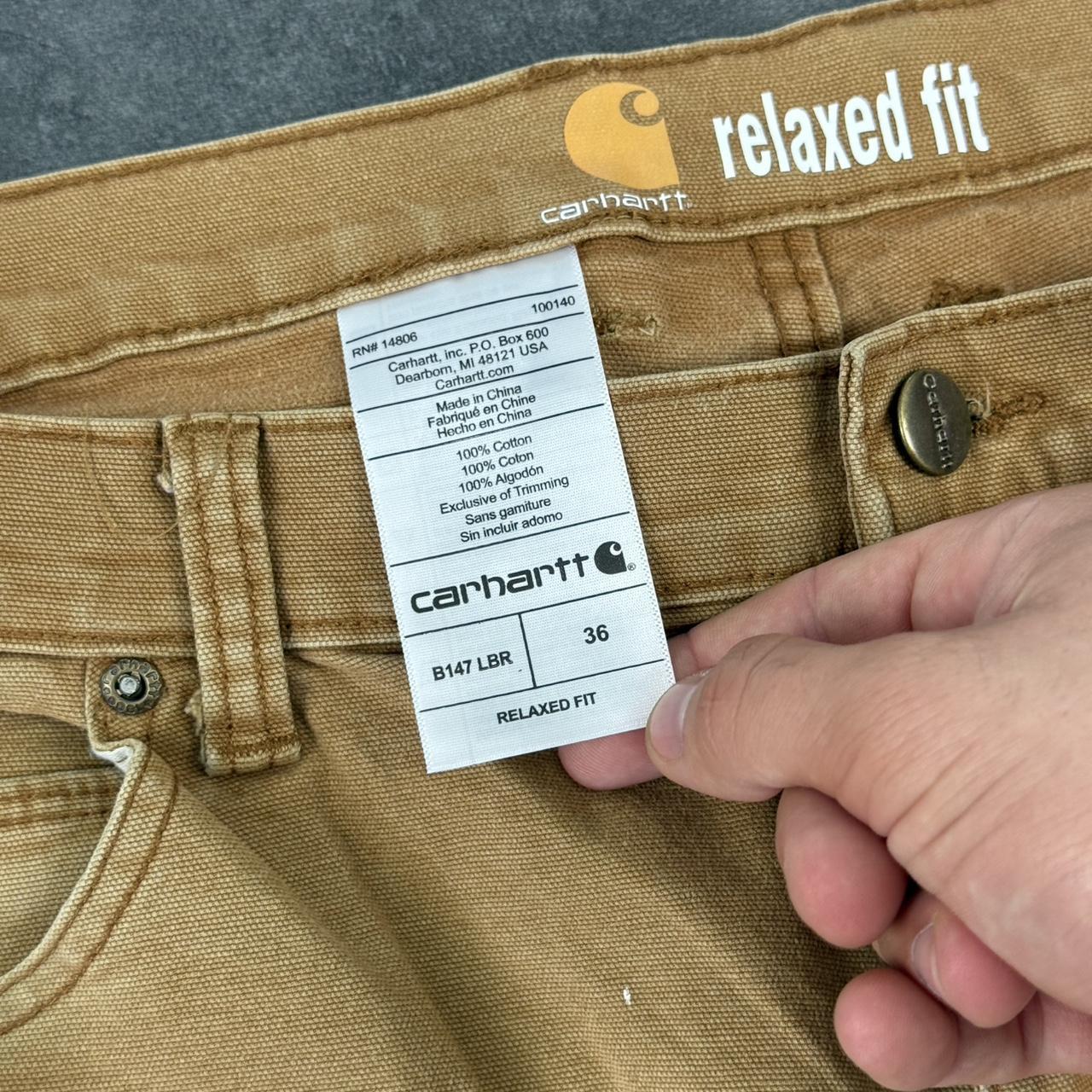 Carhartt 2000s dungaree workwear comfort fit cargo shorts