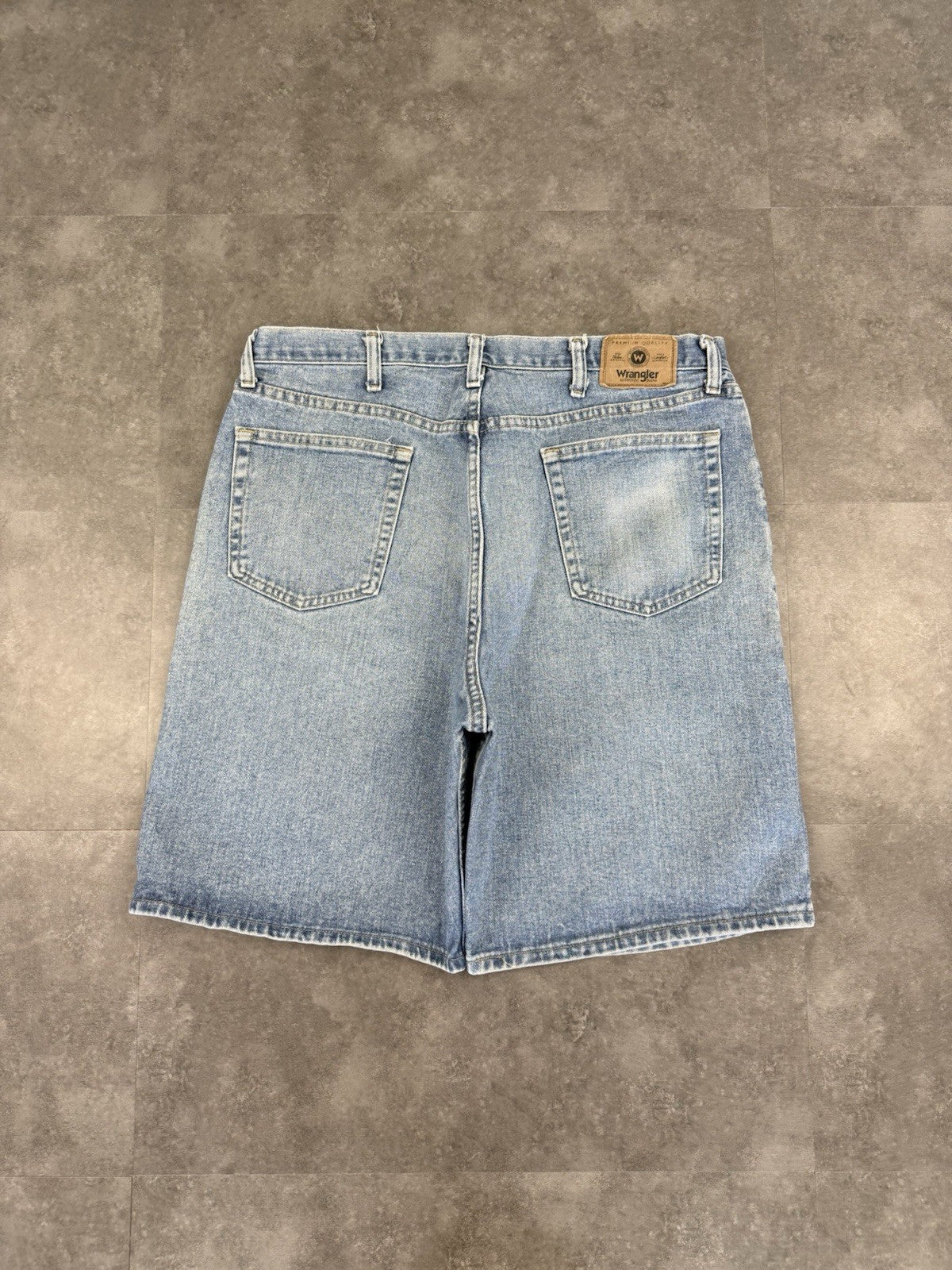 Wrangler Vintage Baggy Loose Jorts 90s Y2K Denim Jeans Shorts Skater 38W