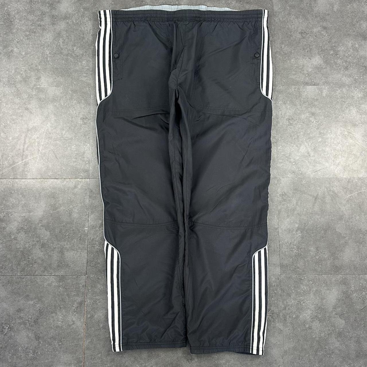 Adidas 2000s baggy vintage sportswear adjustable track pants