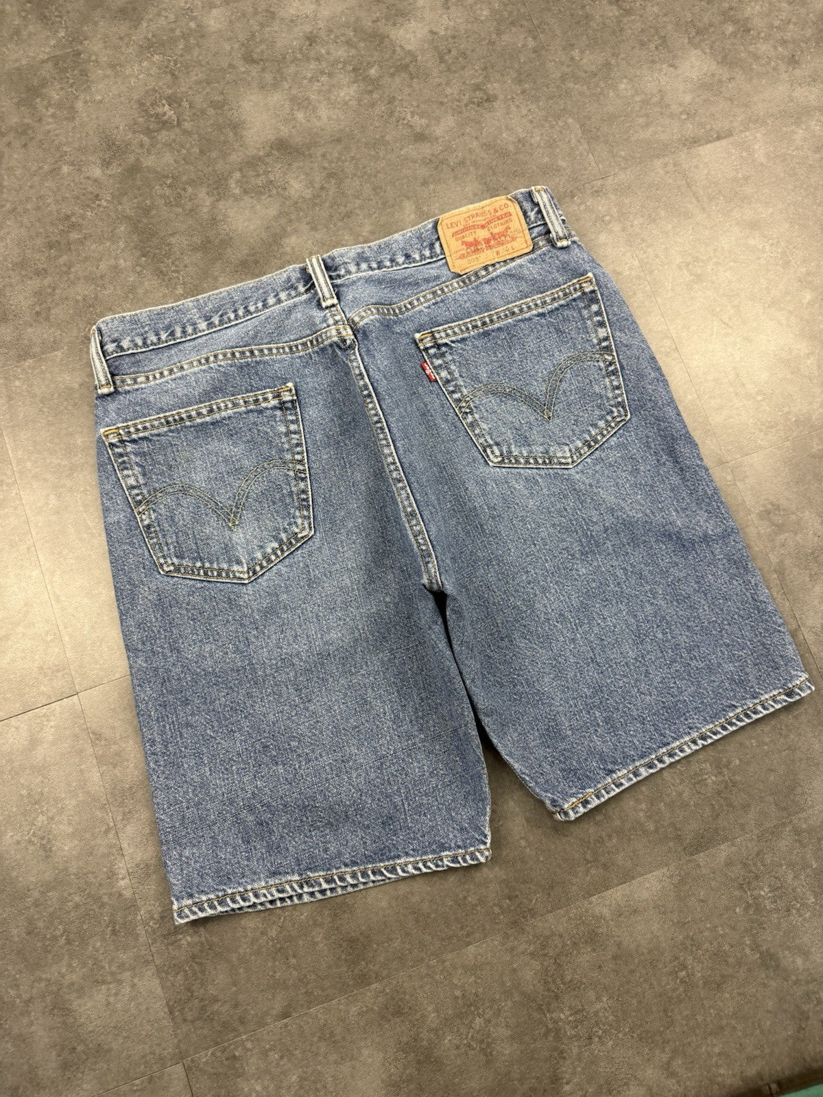 Levi's 505 Vintage Baggy Straight Jorts 90s Y2K Denim Jeans Shorts 36W