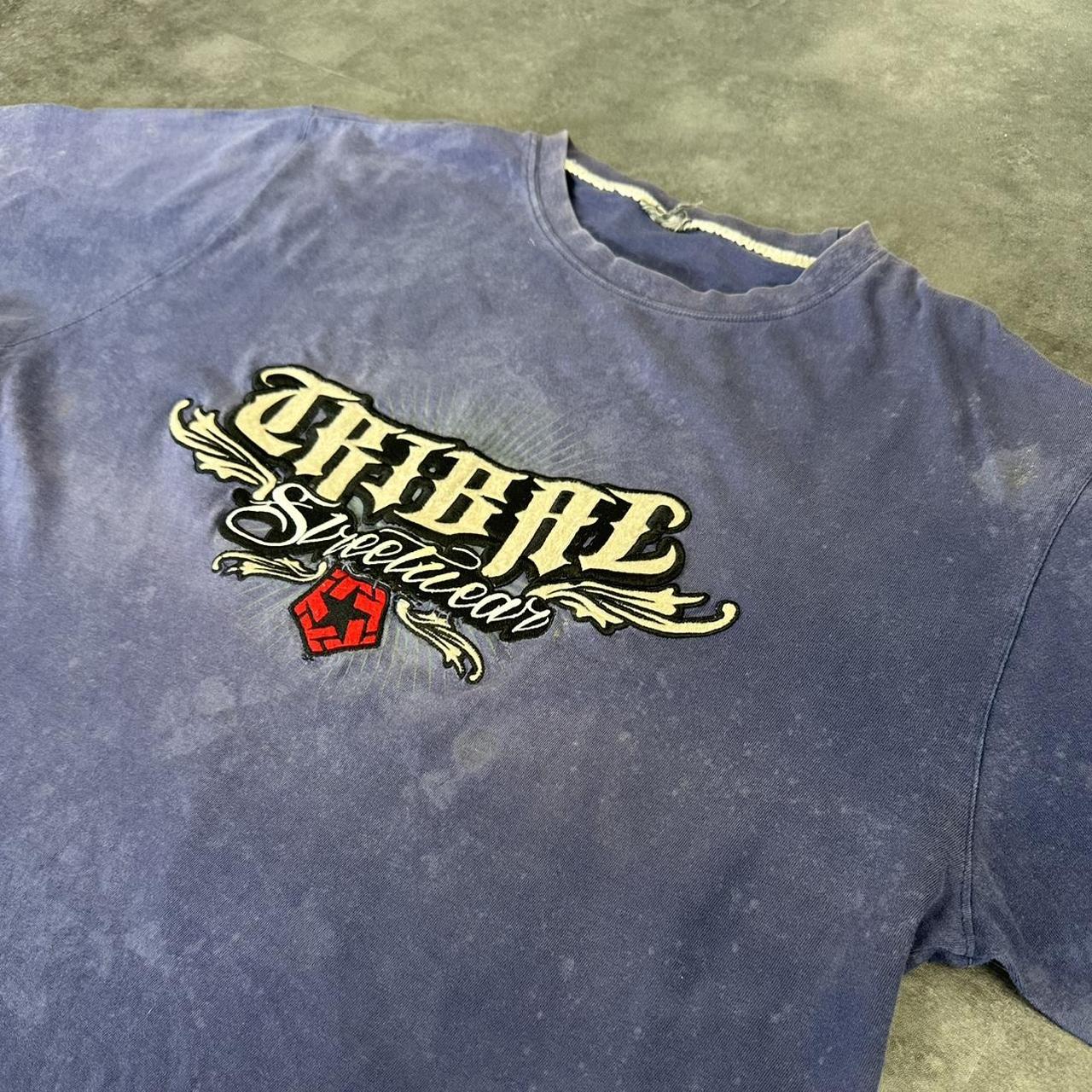 Tribal Streetwear 2000s Surfer Print graphic T shirt