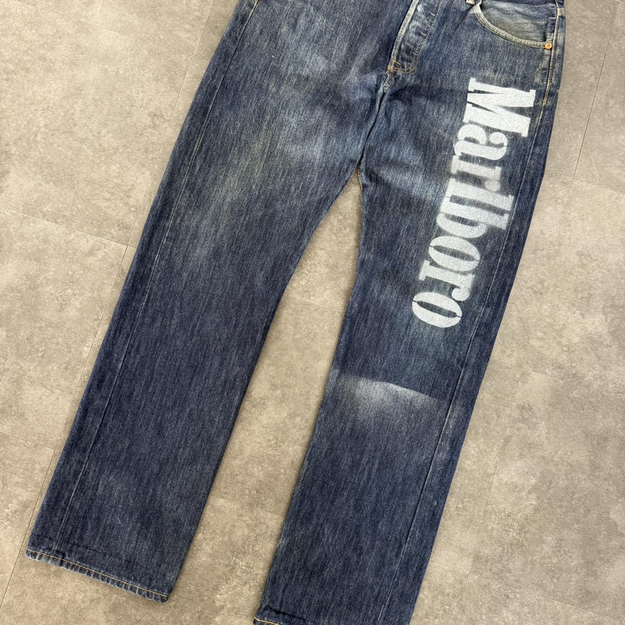 Custom Levi’s 501 x Marlboro cowboy jeans