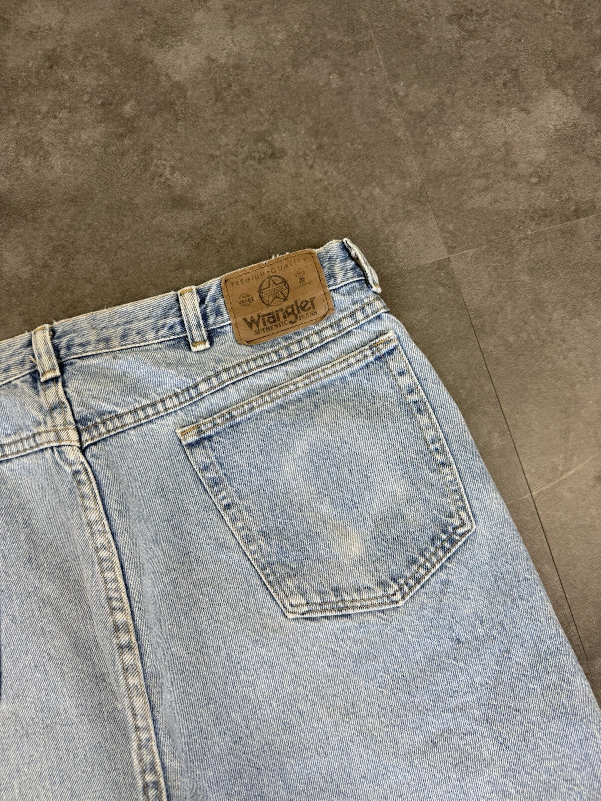 Wrangler Vintage Baggy Loose Jorts 90s Y2K Denim Jeans Shorts Skater 38W