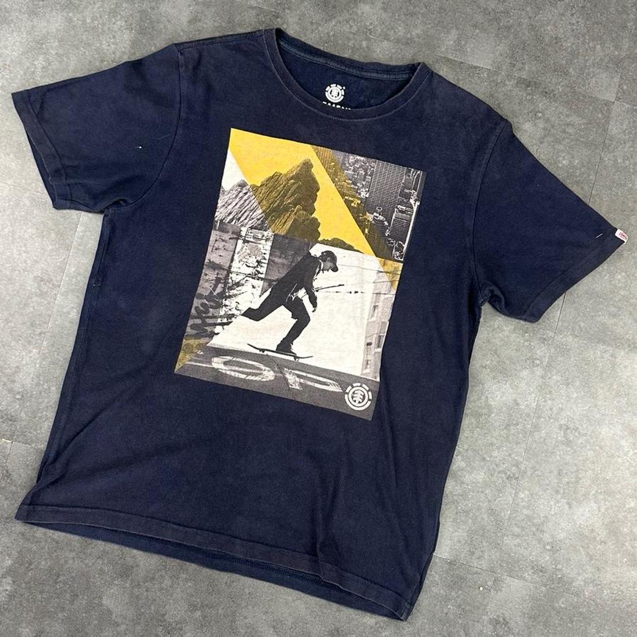 Element 2000s Skater Skateboard arty Print graphic T shirt