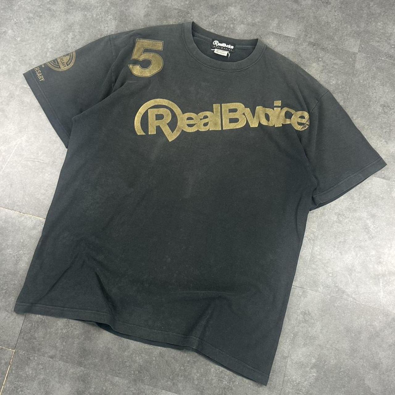 Real B Voice 2000s Print graphic logo Water Warrior T shirt