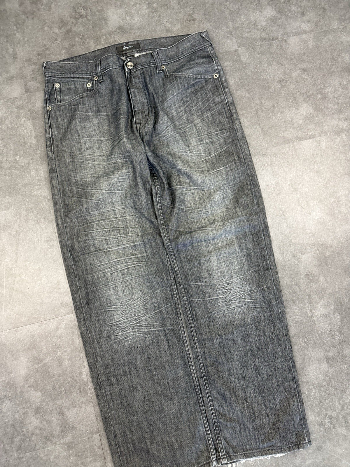 Sean John 2000s Hip Hop Baggy Jeans 90s Y2K Vintage Skate Embroidered 36W 32L
