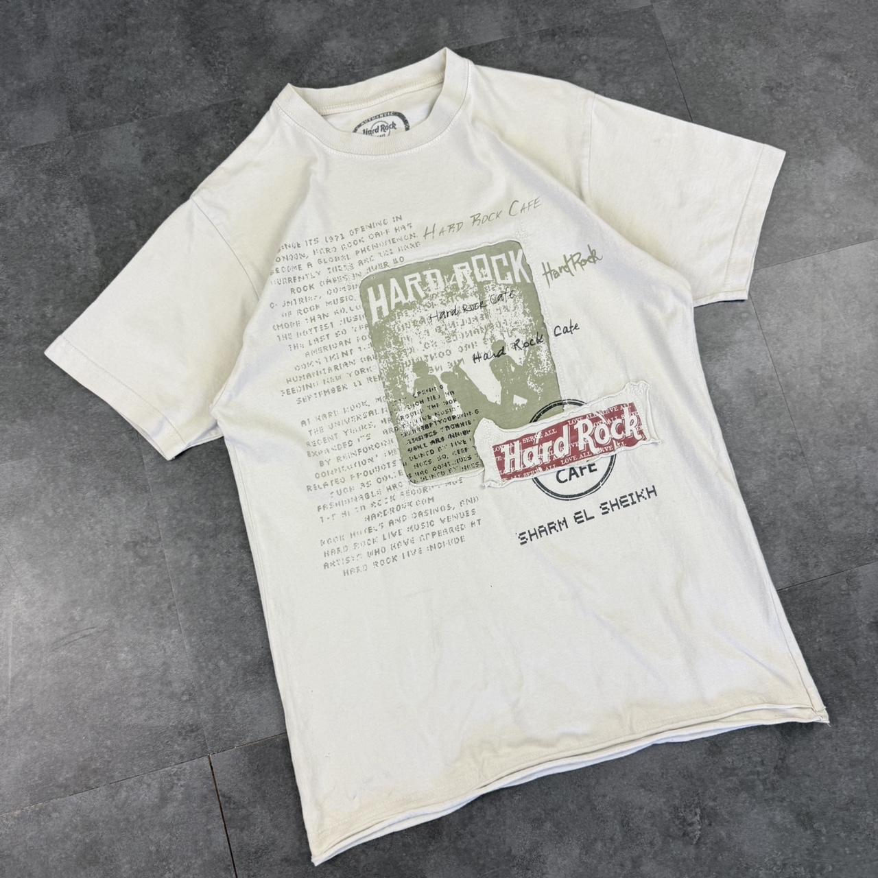 Hard Rock Cafe T 2000s Sharm El Sheikh Print Logo design graphic T shirt