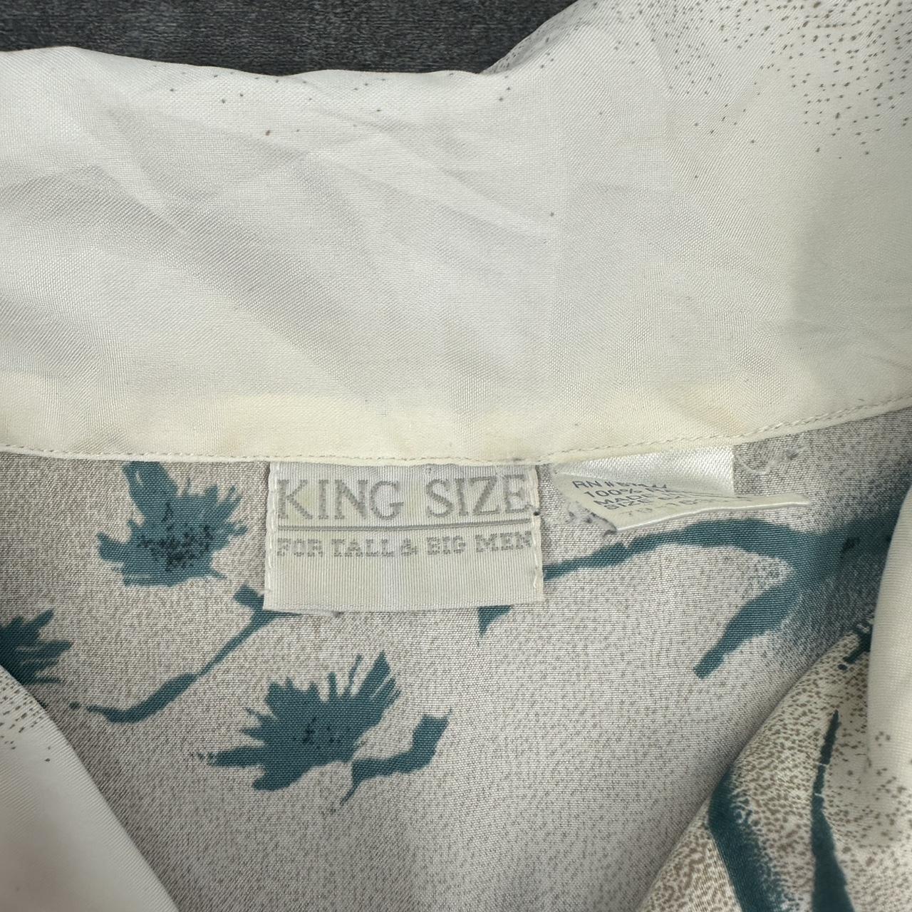 King Size 2000s vintage 90s Y2K lightweight Summer racing button down bowling Shirt