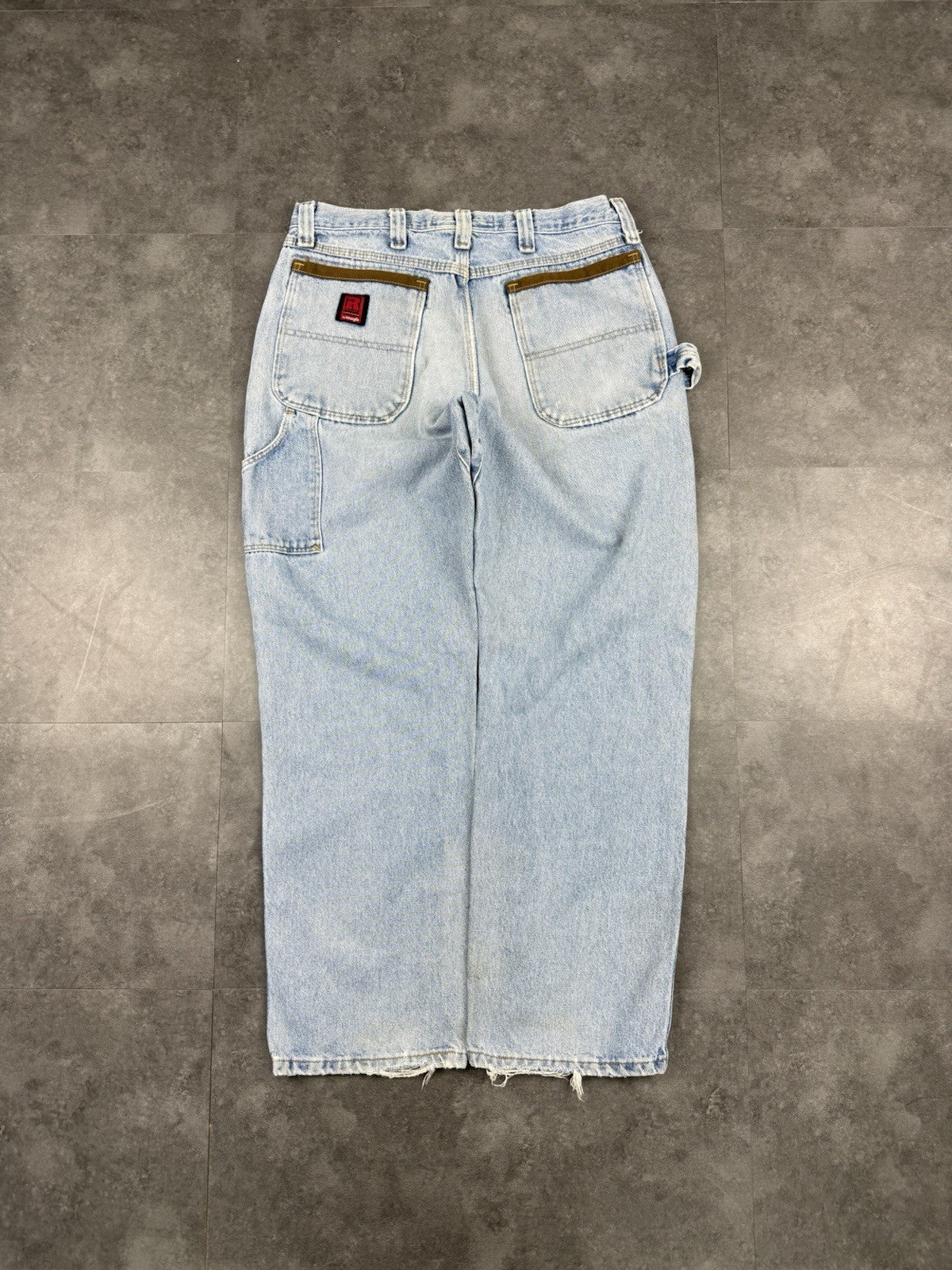 Wrangler DuraSheild Jeans Mens Y2K Denim USA Vintage Carpenter Straight 36W 32L