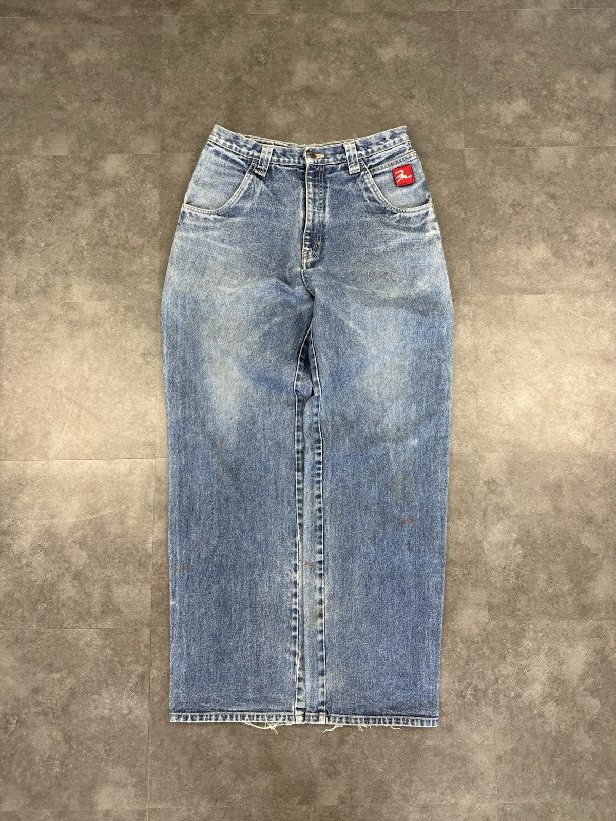 Sir Benni Miles 2000s Hip Hop Baggy Jeans 90s Y2K Vintage Paint Skate Jeans 31W