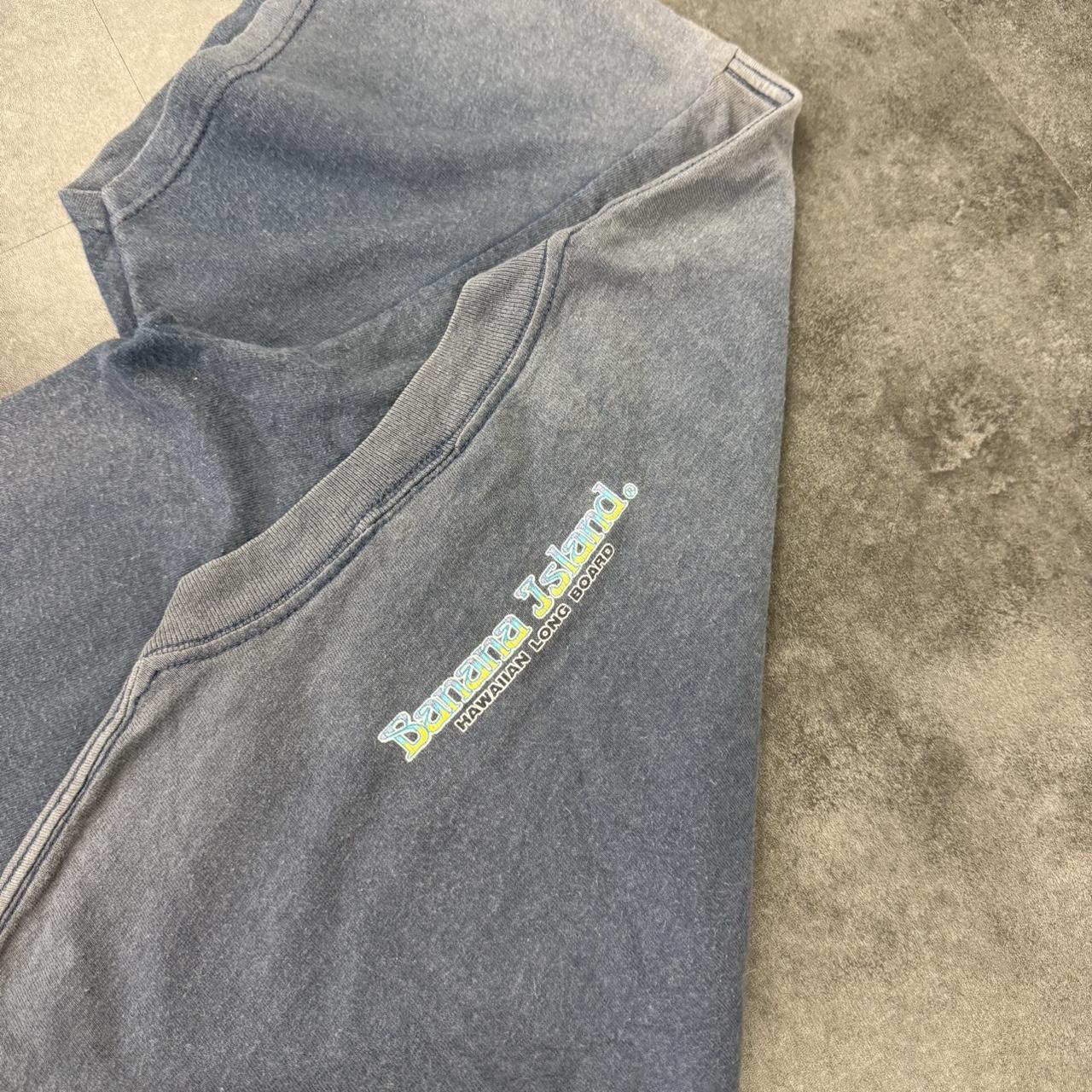 Banana island 2000s Hawaii long boards Print graphic logo surf T shirt
