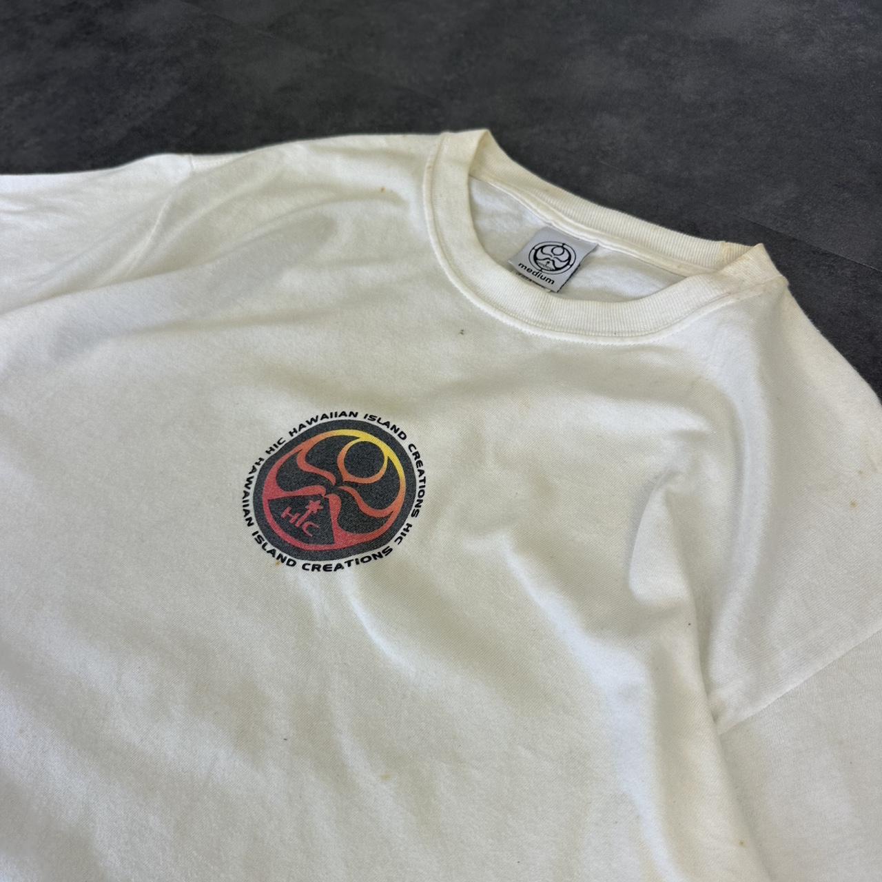 Hawaiian Island Creations 2000s Surf Print graphic logo T shirt