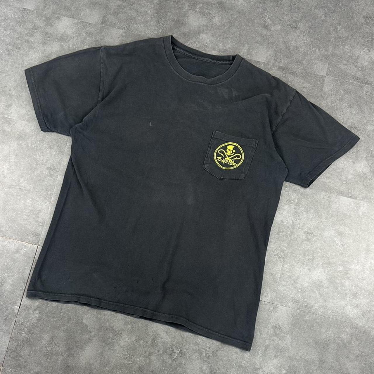 Salt life 90s printed graphic skull and hook logo T shirt