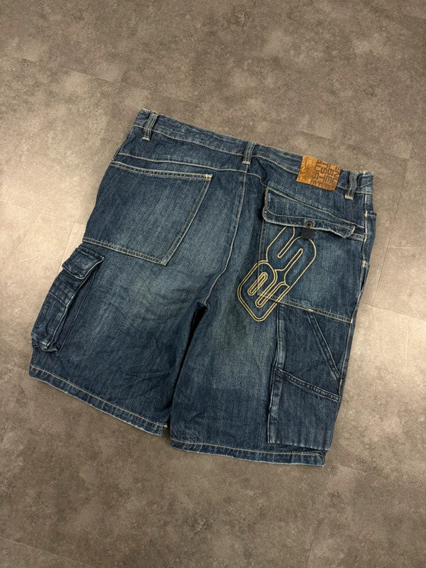 Engelbert Strauss ES 2000s Denim Workwear Carpenter Cargo Jorts Work Shorts