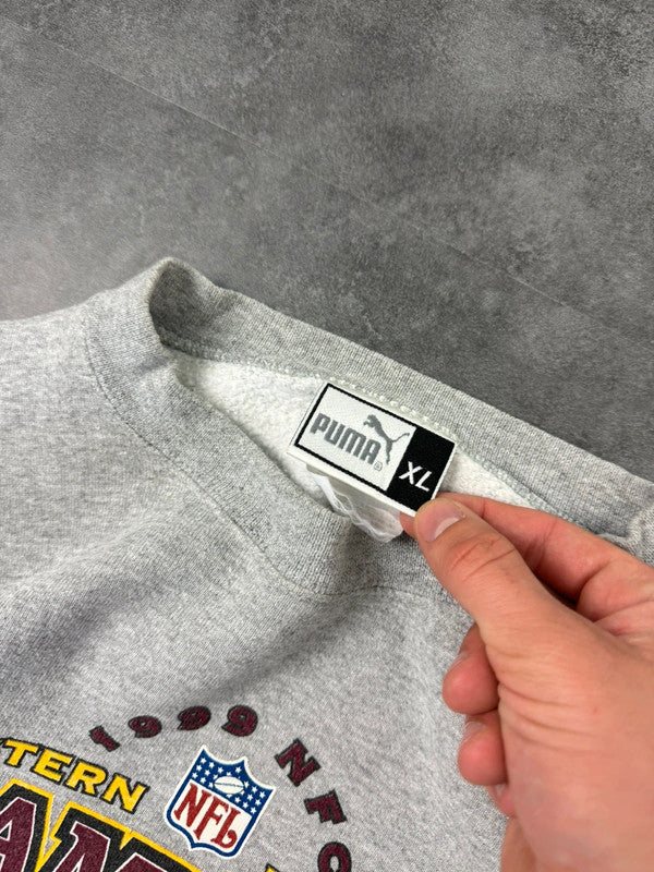 Vintage Puma Washington Redskins College Football Spellout Print Sweatshirt Y2k