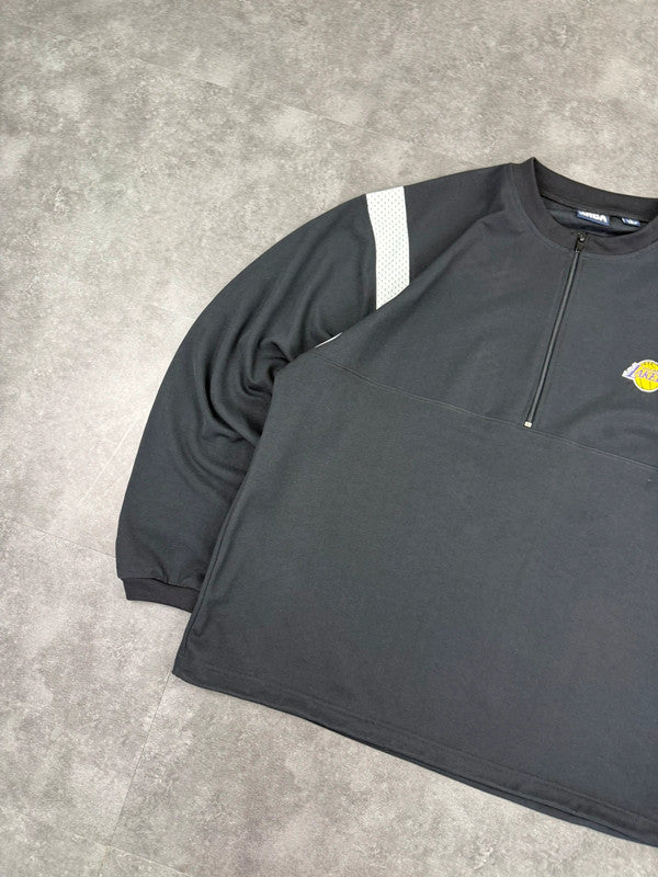 Lakers NBA 1/4 Zip Track pullover thermal breathable Sweatshirt
