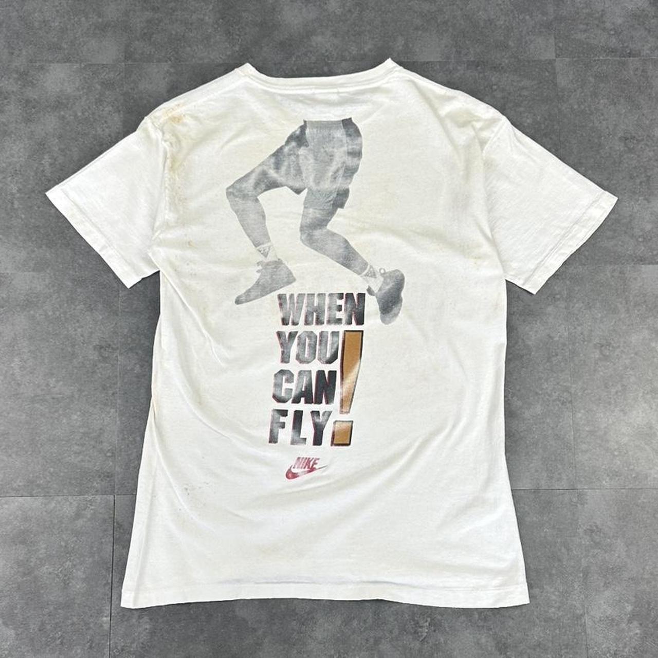Nike T 2000s Y2K logo print Michael Jordan why drive graphic T shirt