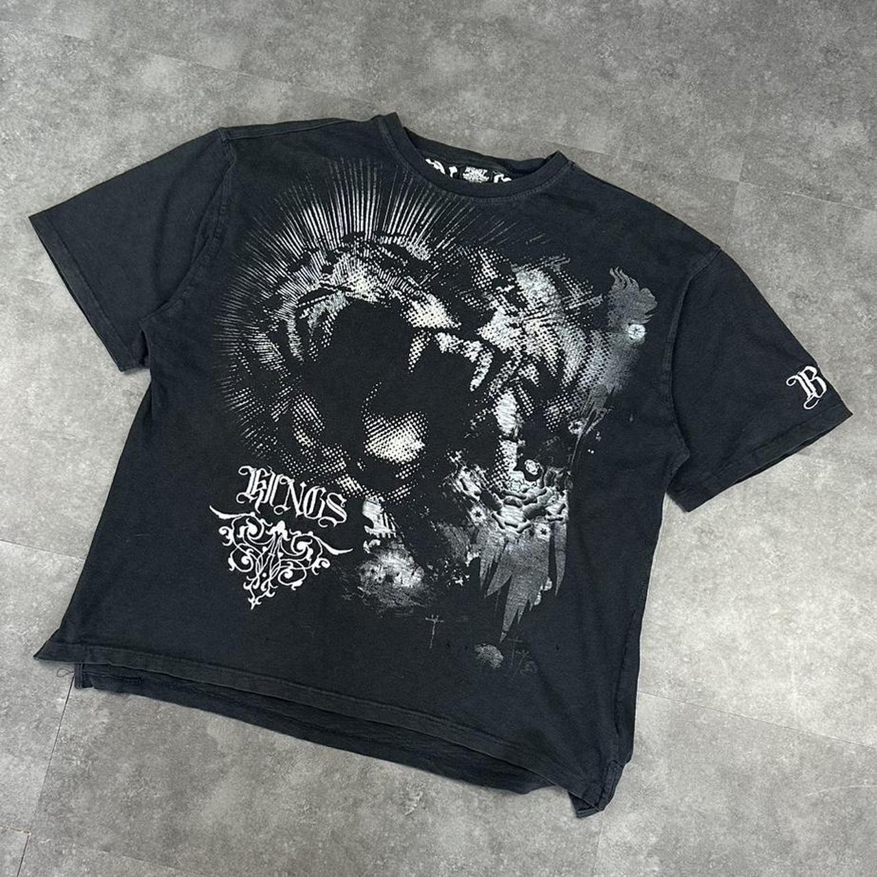 Bare Fox T 2000s Y2K logo print tiger roar graphic T shirt