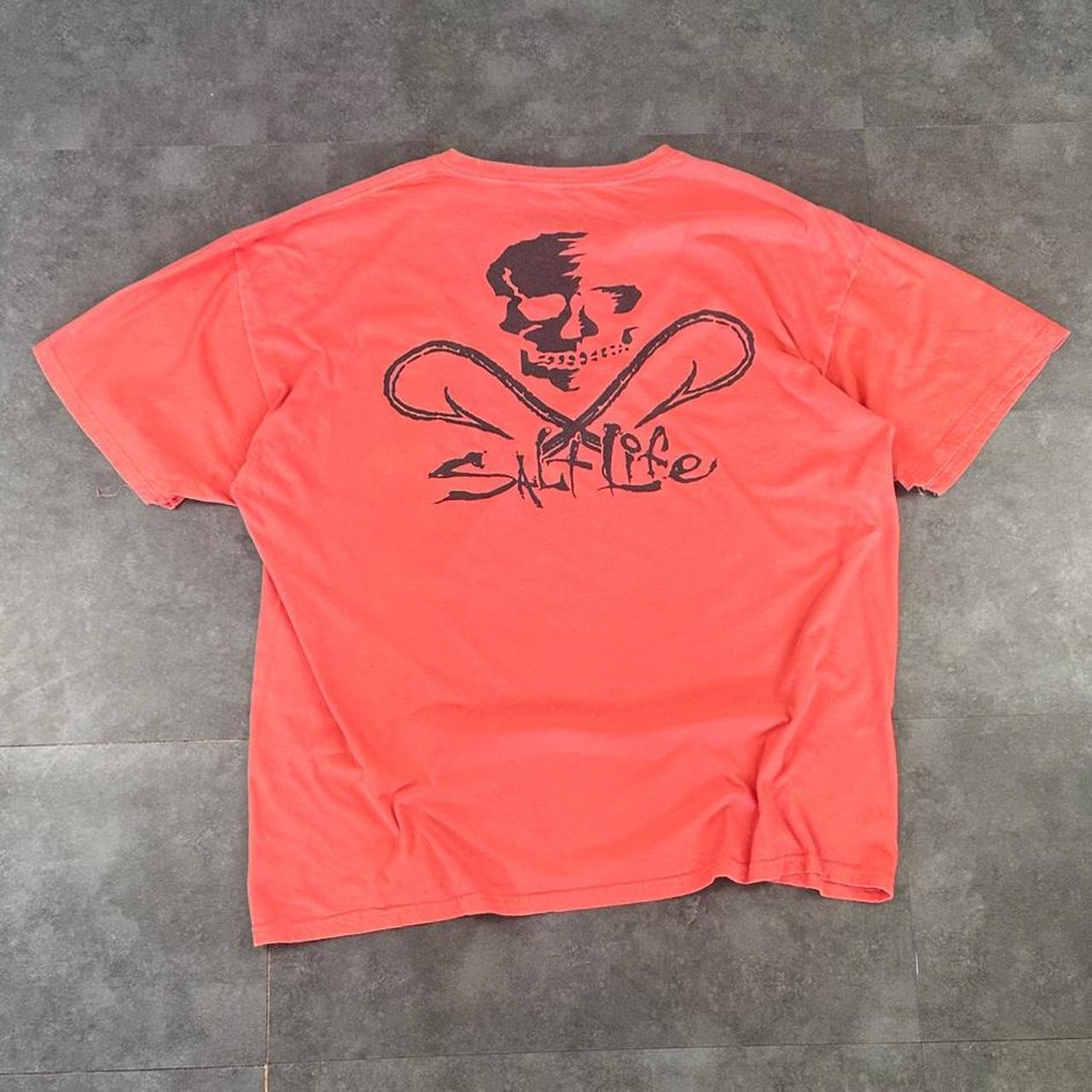 Salt Life T 2000s Print Logo graphic embroidered pocket T shirt