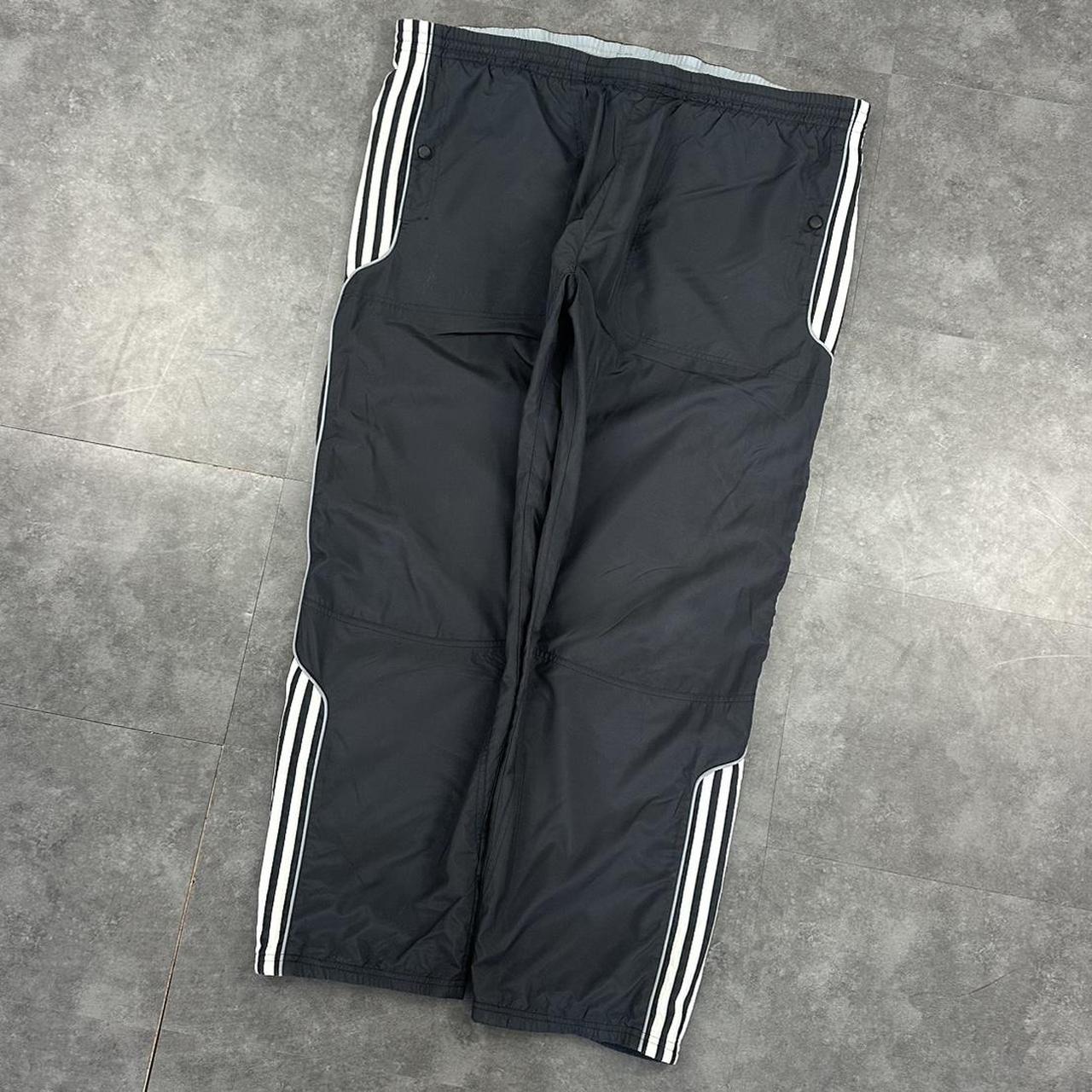 Adidas 2000s baggy vintage sportswear adjustable track pants