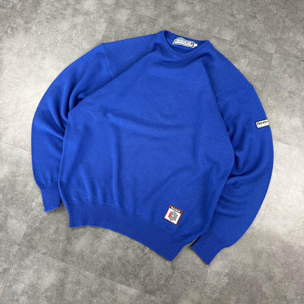 Reebok classic vintage 90s acrylic pullover jumper sweatshirt