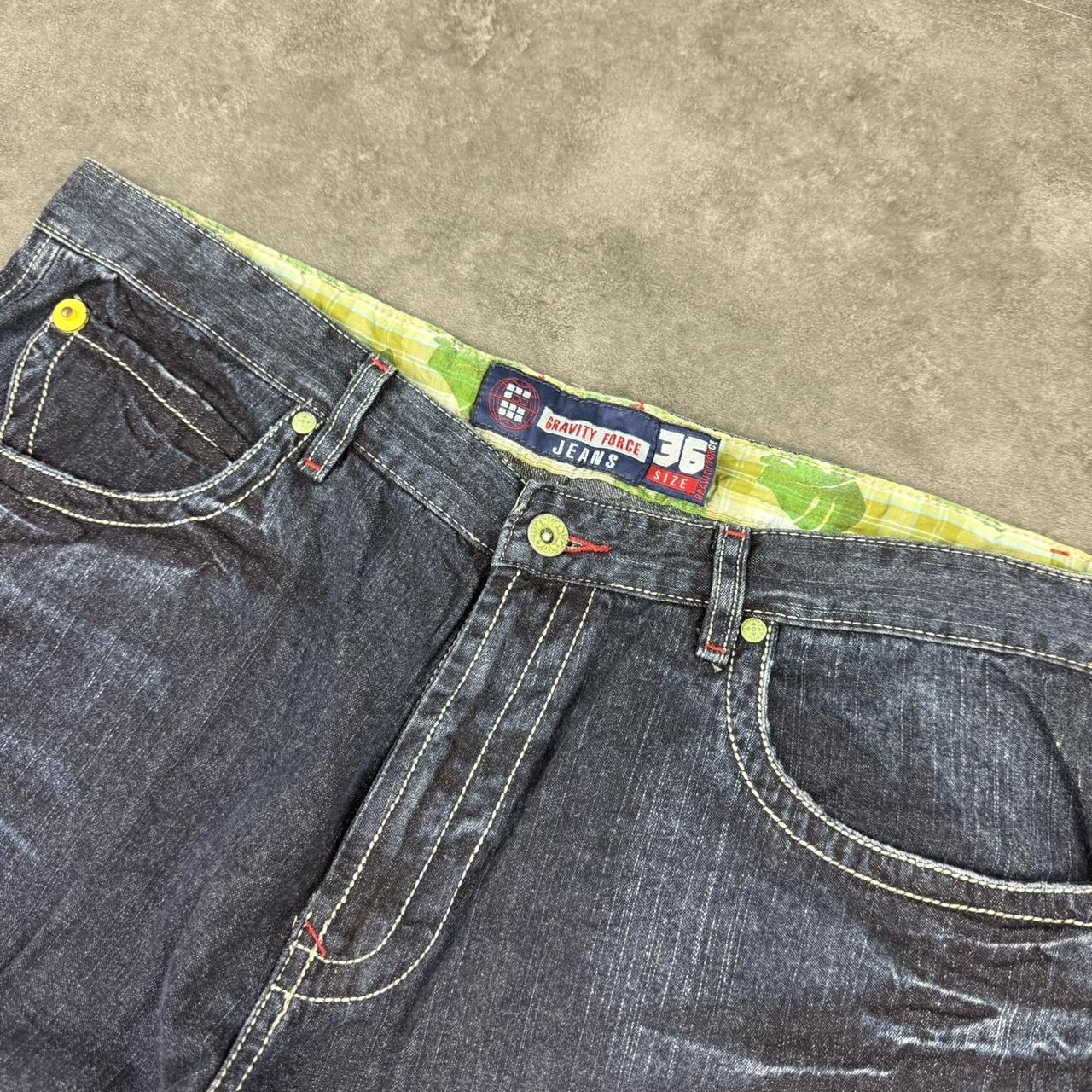 Gravity Force Y2K 2000s HipHop grunge Japanese embroidery baggy jeans
