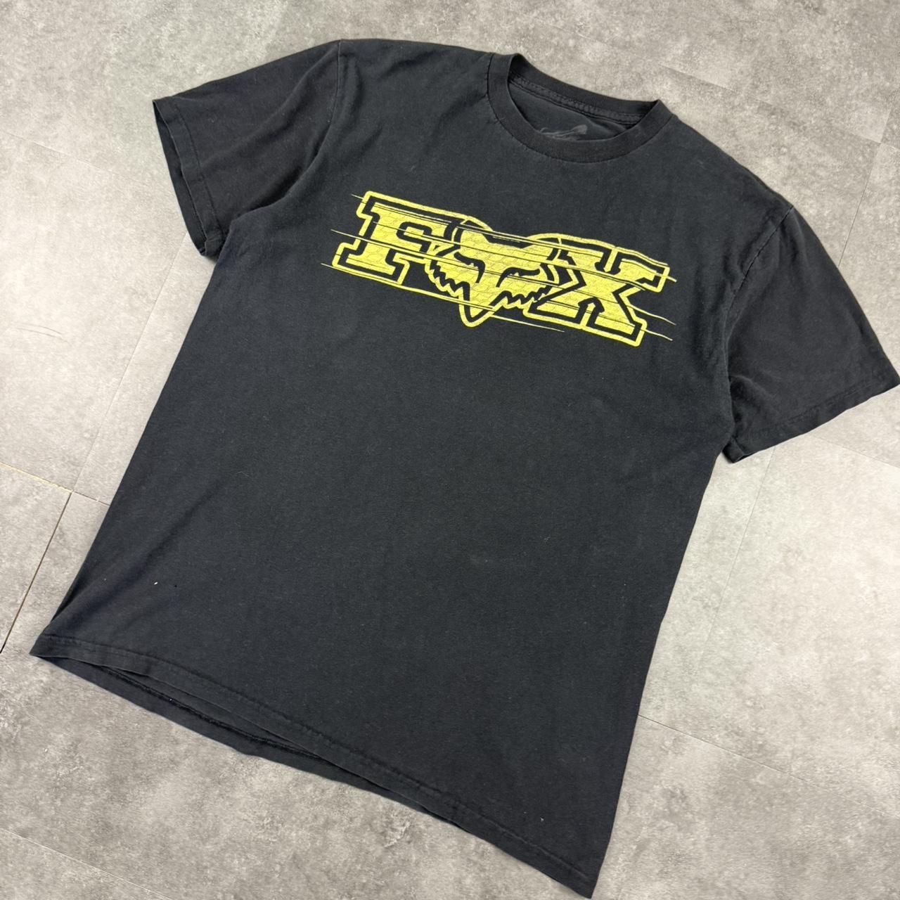 Fox Racing T 2000s Print Logo design graphic T shirt