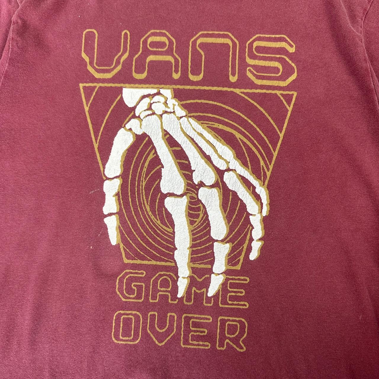 Vans Classic T 2000s Y2K logo print Game over Skelton graphic T shirt