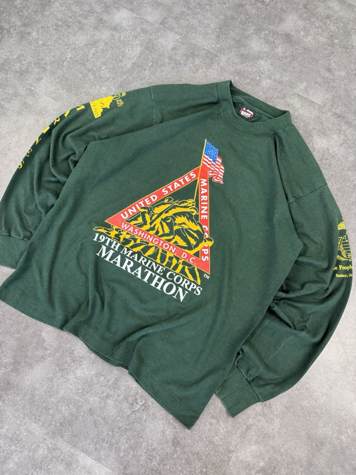 Single Stitch BEST Fruit of the Loom Marine Corp Vintage 90s USA Made T-Shirts