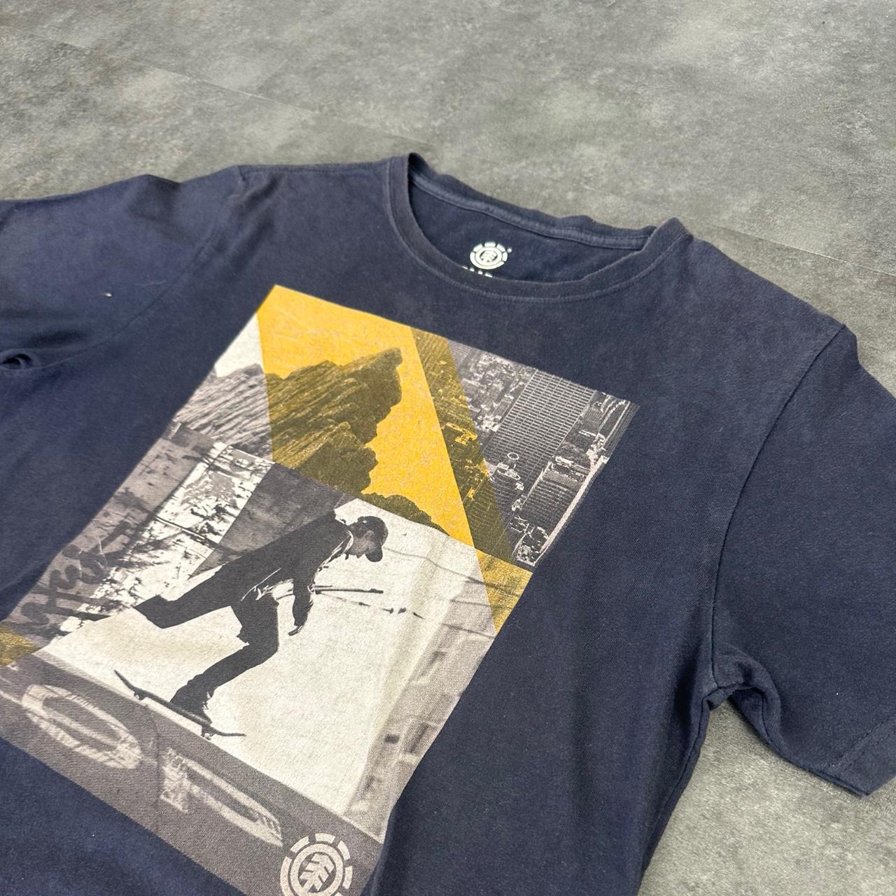 Element 2000s Skater Skateboard arty Print graphic T shirt