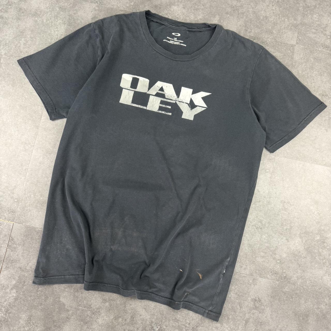 Oakley 2000s Y2K logo print graphic T shirt