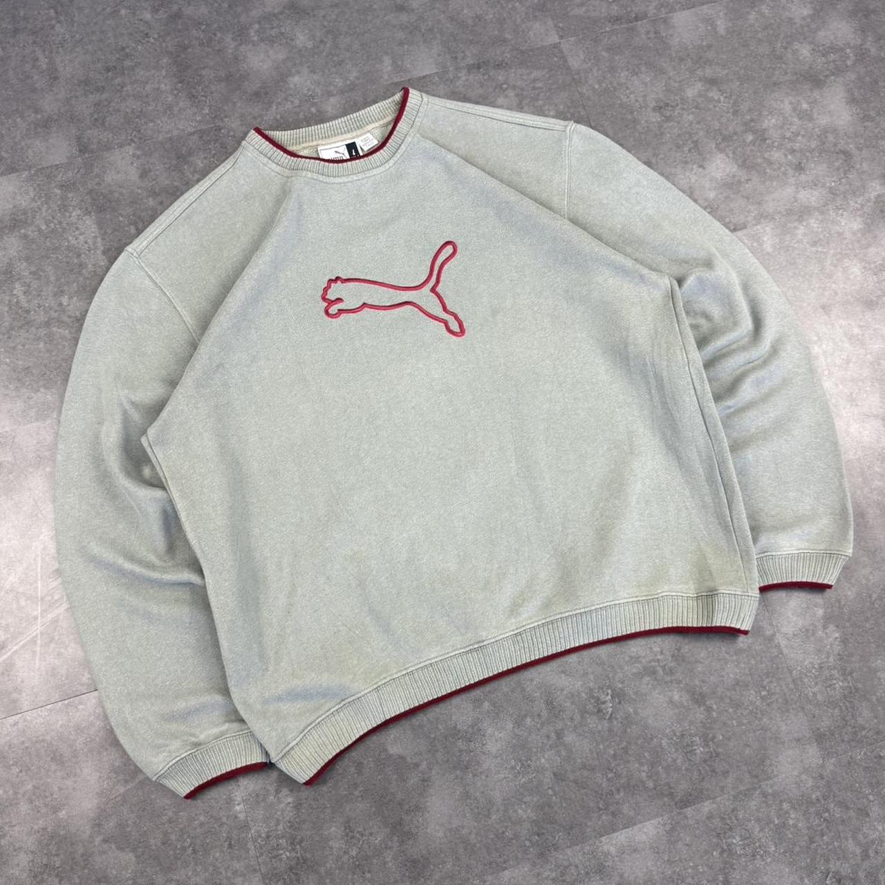 Puma Vintage 90s Embroidered Spellout Sweatshirt Y2k Sportswear