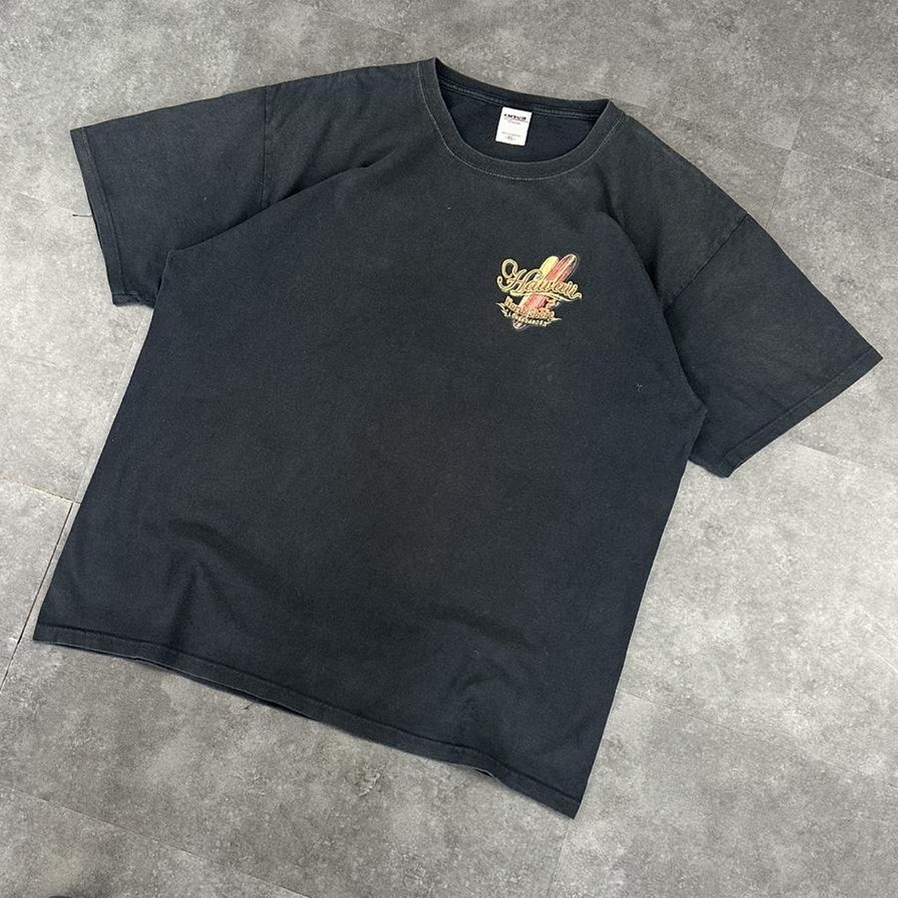 Anvil 90s Y2K Hawaii longboards Honduras print graphic logo shirt