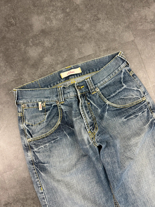 2000s HipHop Vintage Embroidered Denim Shorts Jorts y2k 90s