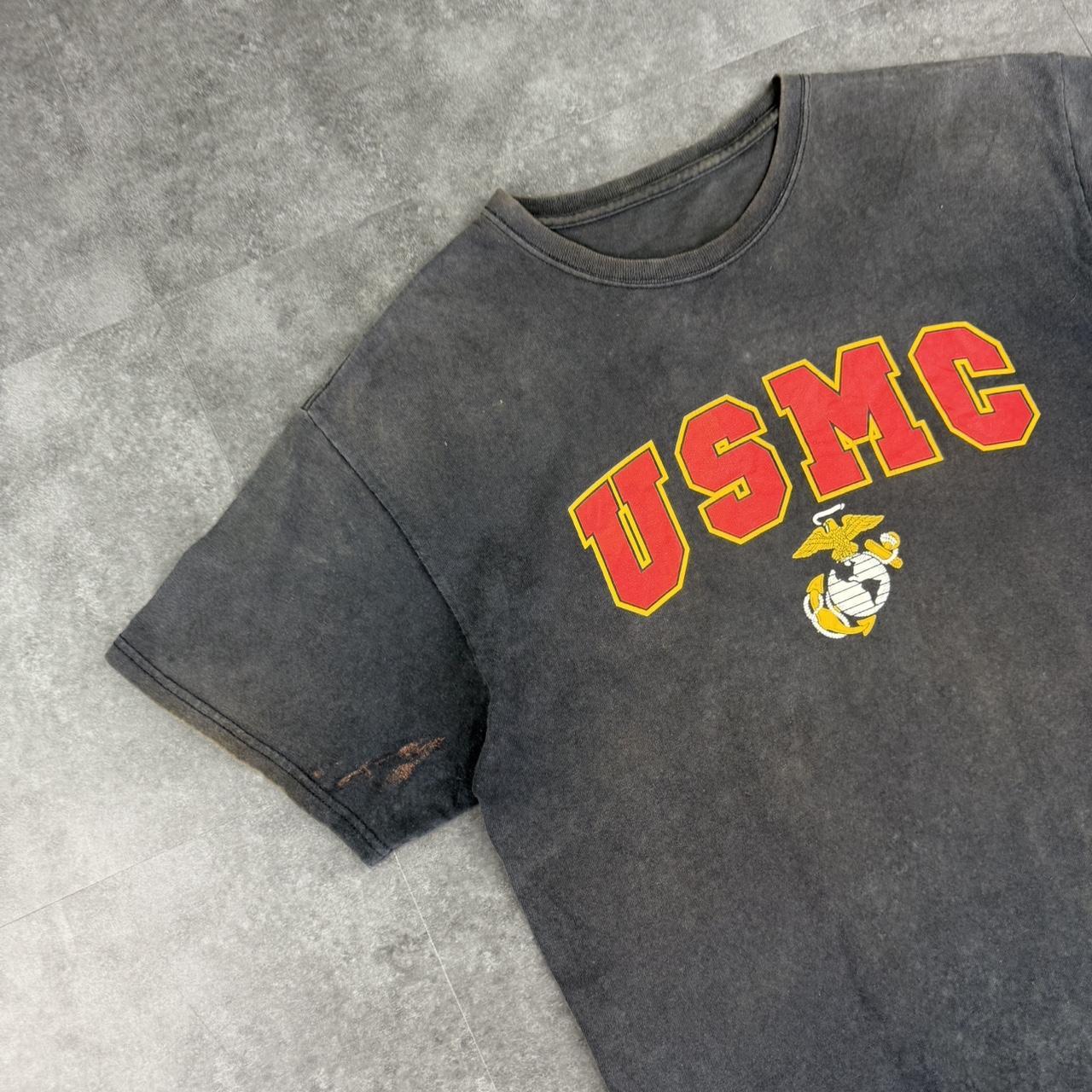 USMC 90s US Marine Corps print graphic logo T shirt