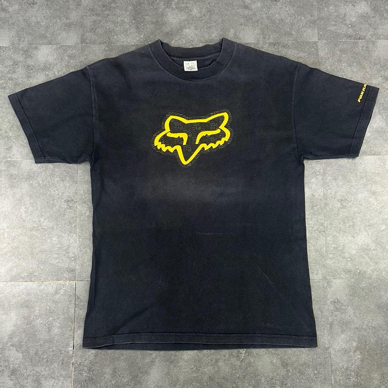 Fox Racing T 2000s Print Logo design graphic T shirt
