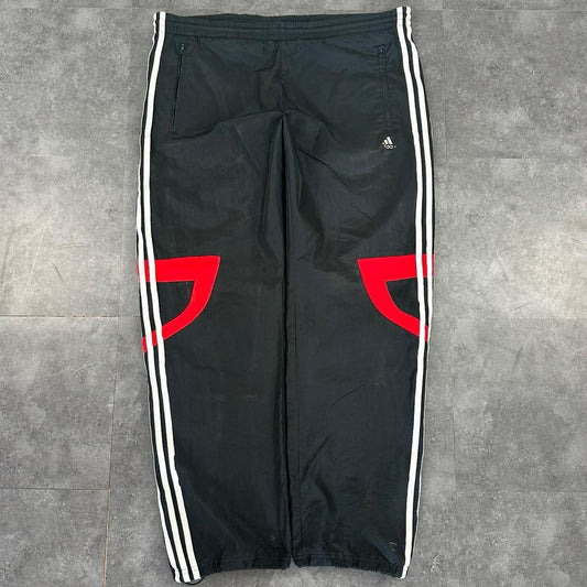 Adidas 2000s baggy vintage sportswear adjustable track pants