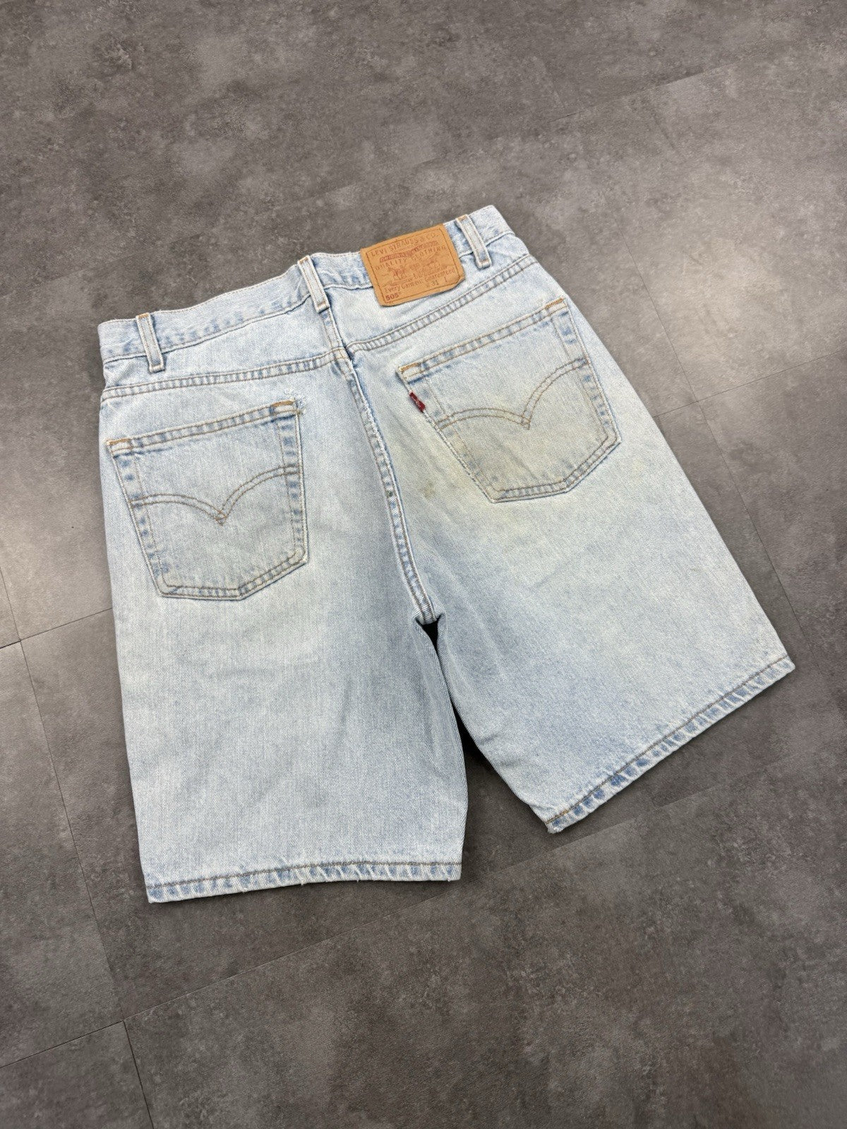 Levi's 505 Vintage Baggy Straight Jorts 90s Y2K Denim Jeans Shorts 31W