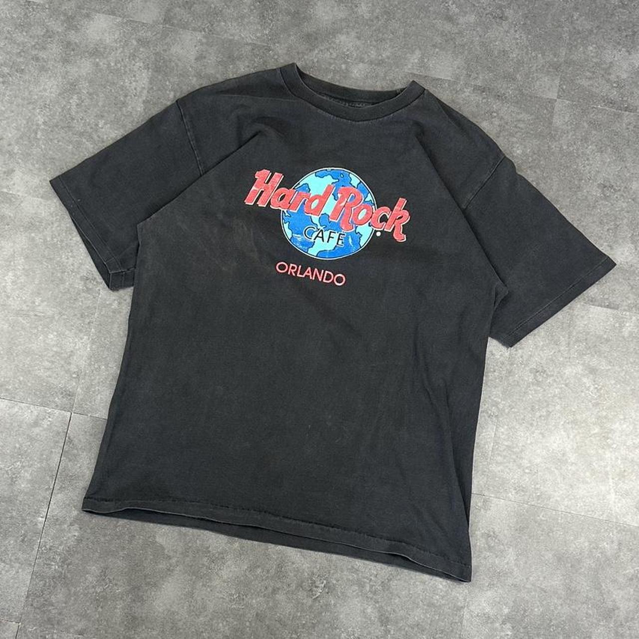 Hard Rock Cafe Orlando T 2000s Y2K logo print design